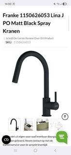 Robinet noir matt Franke, Enlèvement, Neuf, Noir