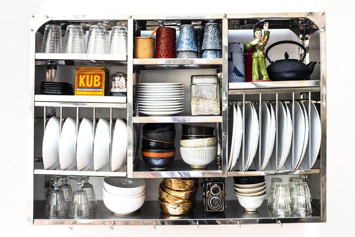 BOMBAY Afdruiprekken Dressoir Opbergkast 77x107 cm, Huis en Inrichting, Keuken | Complete keukens, Nieuw, Verzenden