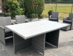 Hartman 6 chaises de jardin + table, Ophalen, Gebruikt, Rechthoekig