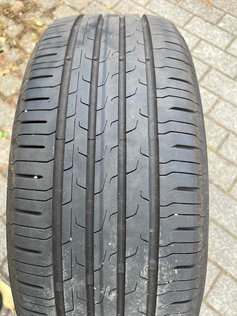 4 pneus Continental EcoContact 6, Autos : Pièces & Accessoires, Pneus & Jantes, Véhicule de tourisme, Pneus été, Enlèvement, Utilisé