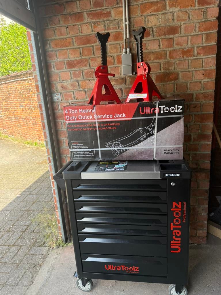 PACK SERVANTE D’ATELIER +CRIC 4 TONNES + 2CHANDELLES A 499€!, Enlèvement, Neuf