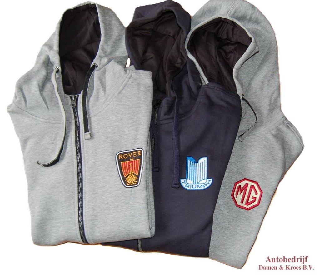 Hoodies met rits met logo Rover - Triumph - MG, -, -, Nieuw, Ophalen of Verzenden