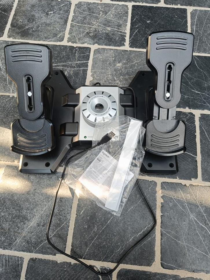 Werkende instelbare aanpasbare Rudder flight simulator, Computers en Software, Joysticks, Ophalen