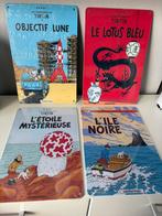 4 plaques métalliques « TINTIN » (30/20 cm), Enlèvement ou Envoi