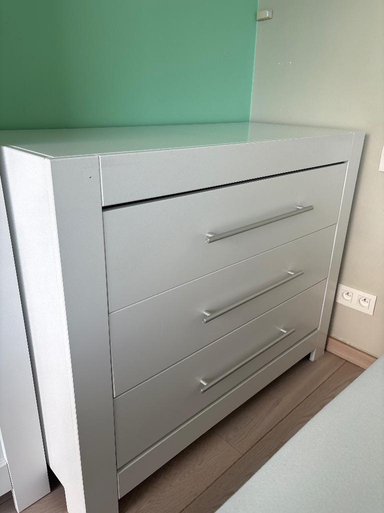 Commodekast wit, Ophalen, Gebruikt, 100 tot 150 cm, 3 of 4 laden