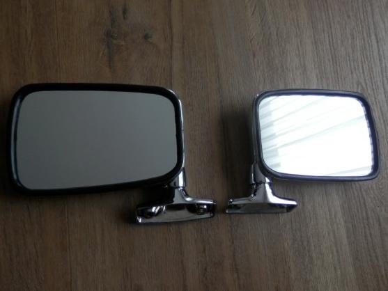 Spiegel set chroom VW Golf / Caddy MK1, Auto-onderdelen, Ophalen, Nieuw, Volkswagen