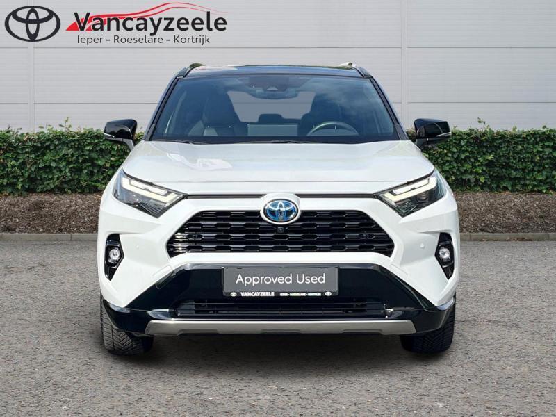 Toyota RAV-4 Style Plus+afneembare trekhaak+360cam+gps+sen, 161 kW, Wit, 5 deurs, Hybride Elektrisch/Benzine
