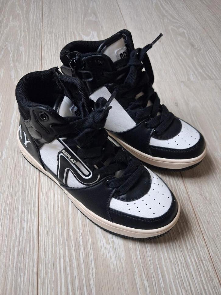 Replay Sneakers Zwart Wit EUR 33, Kinderen en Baby's, Kinderkleding | Schoenen en Sokken, Zo goed als nieuw, Schoenen, Meisje