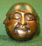 ANCIEN PRESSE-PAPIER EN BRONZE/4 FACES, Antiquités & Art, Enlèvement ou Envoi, Bronze