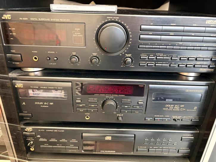 JVC, Audio, Tv en Foto, Stereoketens, Zo goed als nieuw, Cassettedeck, JVC, Ophalen