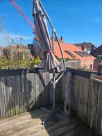 Parasol met voet, Ophalen