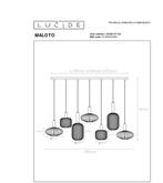 Lucide Maloto hang lampenset, Ophalen, Nieuw