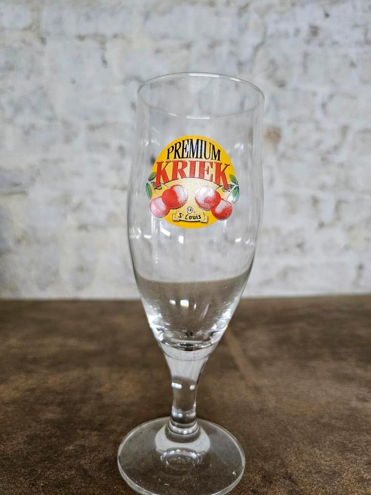 Lot de 6 verres à bière St. Louis Premium Kriek – Ritzenhoff, Collections, Marques de bière, Enlèvement ou Envoi