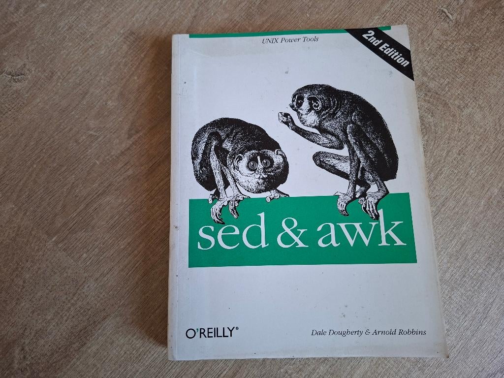 Boek sed & awk, Informatique & Logiciels, Ordinateurs Vintage, Enlèvement