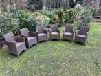 Complete set van 6 comfortabele tuinstoelen met armleuningen, Tuin en Terras, Ophalen, Zo goed als nieuw, Aluminium