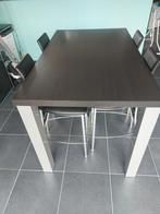 Table haute et 4 chaises en cuir, Enlèvement