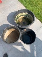 Cuves à mortier + seau, Enlèvement, Utilisé