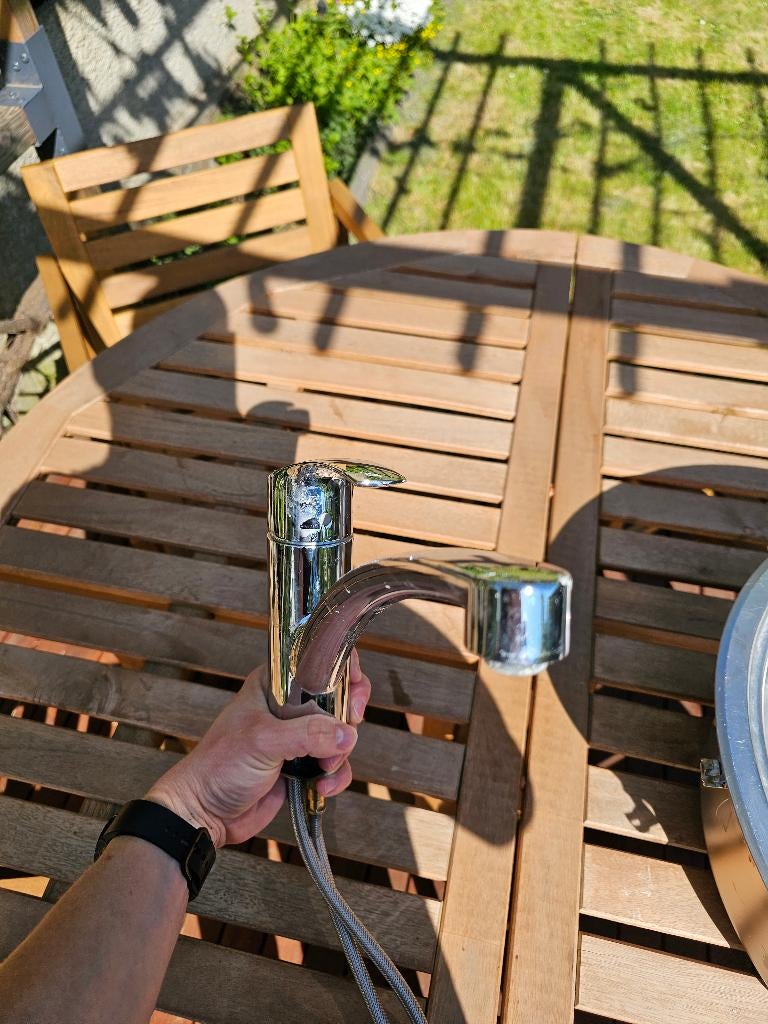 Kraan - Mengkraan - Keukenkraan Grohe, Doe-het-zelf en Bouw, Sanitair, Ophalen, Gebruikt, Chroom, Kraan