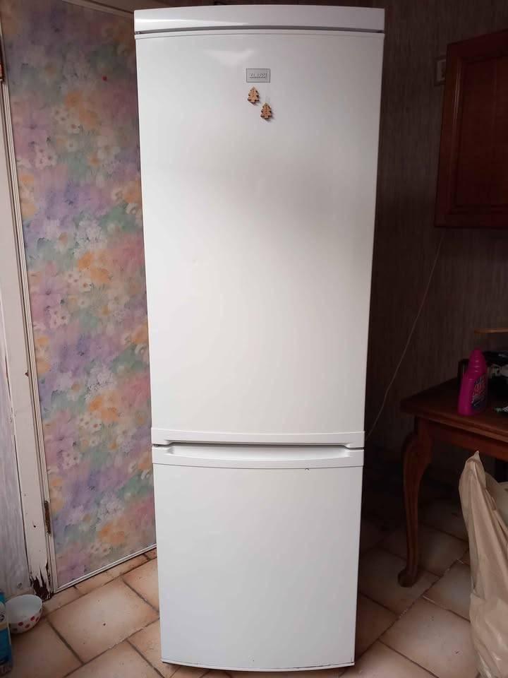 Réfrigérateur - Congélateur Zanussi, Enlèvement ou Envoi, 160 cm ou plus, Utilisé, 200 litres ou plus