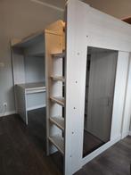 Lit Mezzanine avec bureau et armoire trés bonne état, Maison & Meubles, Chambre à coucher | Lits superposés & Lits mezzanines