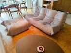 Chaise 3 places Ligne Roset Togo beige + pouf, Maison & Meubles, Enlèvement