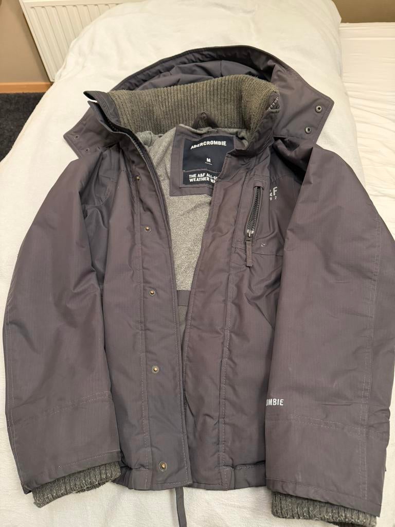 Abercrombie winterjas Medium, Kleding | Heren, Jassen | Winter, Ophalen of Verzenden, Zo goed als nieuw, Maat 48/50 (M), Grijs