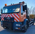 MAN LE280 met containersysteem  + kraan id 48, Auto's, MAN, Bedrijf, Te koop, Euro 3