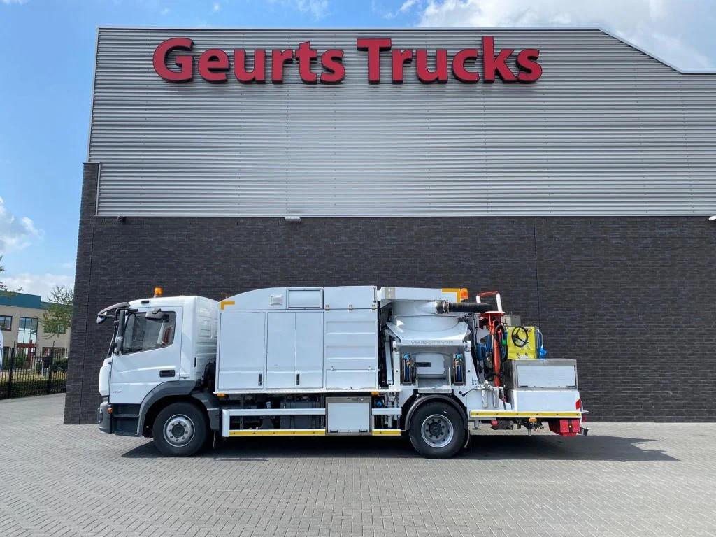 Mercedes-Benz Atego 1324 4X2 RHD + RSP ESE 13/H SAUGBAGGER/S, Auto's, Parkeercamera, Euro 6, Wit, Mercedes-Benz