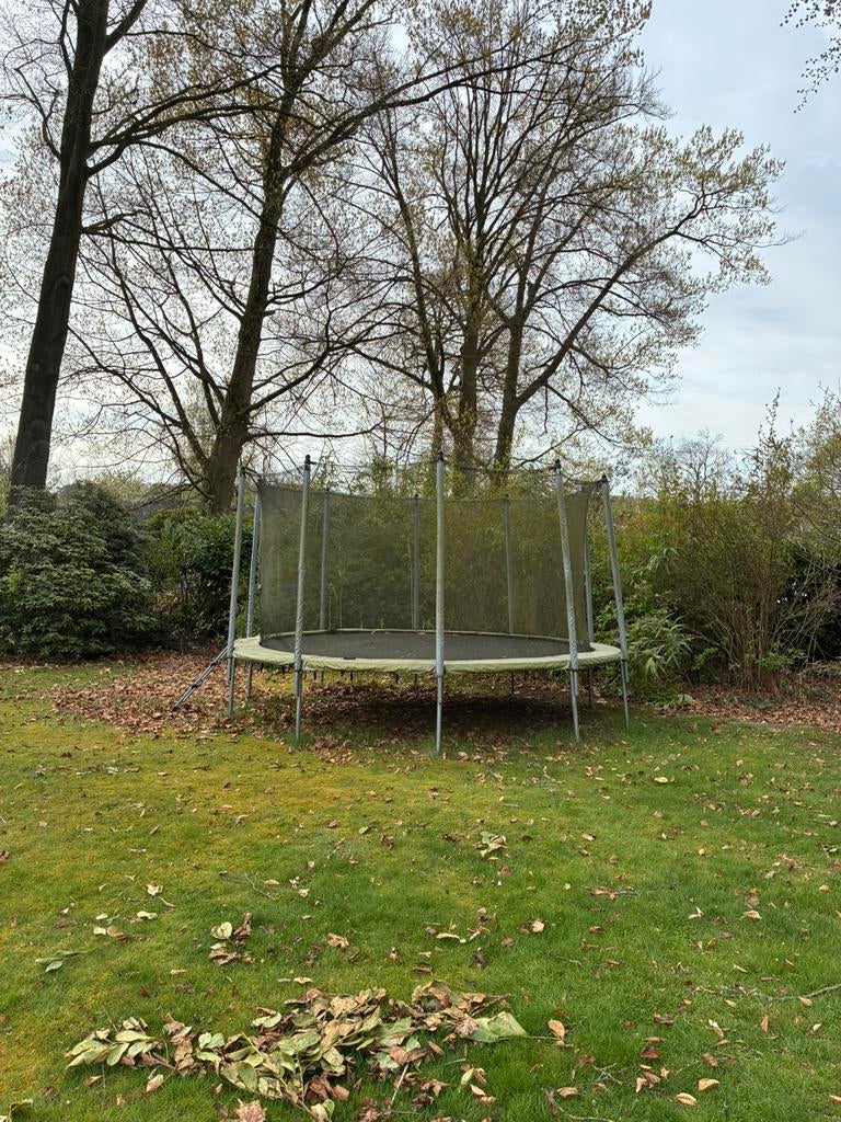 Trampoline 420cm diameter, Ophalen, Gebruikt
