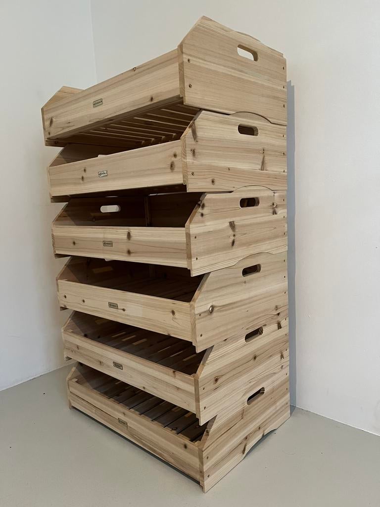 Houten, stapelbare kratten, Doe-het-zelf en Bouw, Kratten en Dozen, Ophalen, Nieuw, Bak of Kist