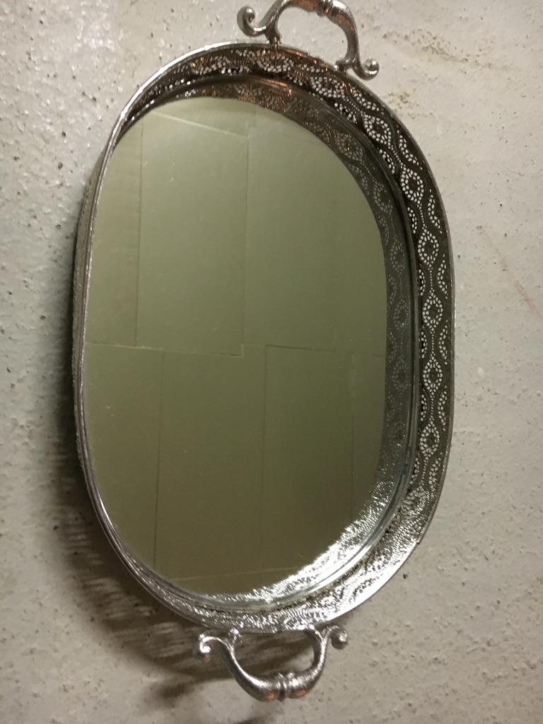 Prachtige degelijke ovale dien plateau verzilverd: NIEUW!, Ophalen, Nieuw, Ovaal, Metaal