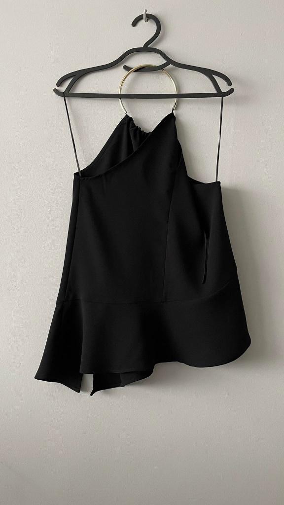 ZARA zwarte topblouse met XS-ketting, Ophalen of Verzenden, Zo goed als nieuw, Maat 34 (XS) of kleiner, Zara