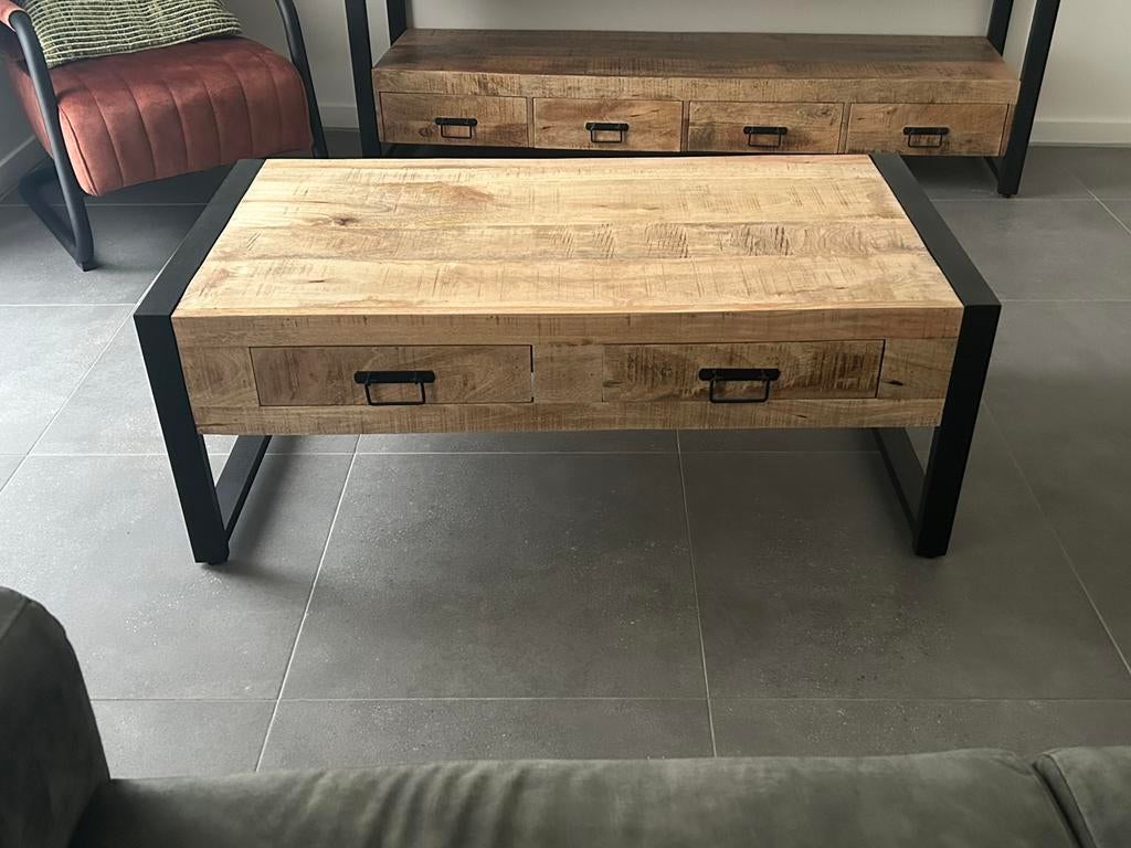 Salontafel, Huis en Inrichting, Tafels | Salontafels, Ophalen, Zo goed als nieuw, Metaal