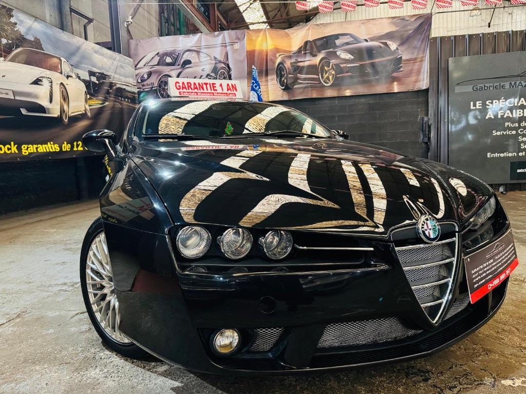 Alfa Romeo Brera SkyView 3.2i V6 Cuir J.A PDC, Auto's, Alfa Romeo, Brera, Zwart, Leder, Handgeschakeld