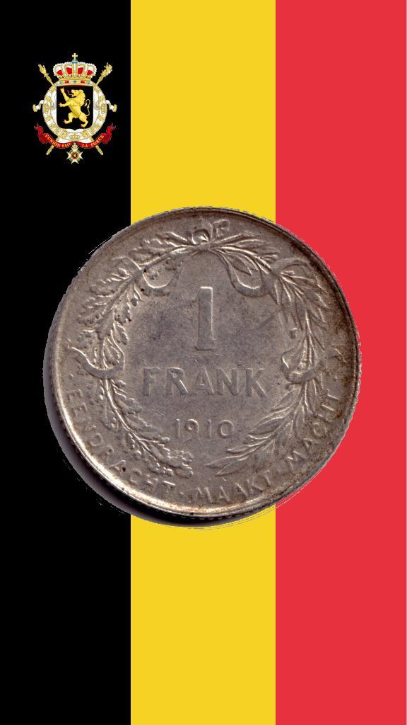 1 franc 1910 VL - Albert I (qualité), Timbres & Monnaies, Monnaies | Belgique, Monnaie en vrac, Argent, Argent, Envoi