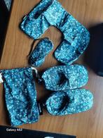 Desigual reiskit 4-delig: masker, slippers, neksteun, etui, Ophalen of Verzenden, Zo goed als nieuw