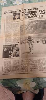 Krantenartikel Lucien Van Impe, Ophalen