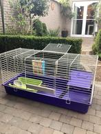 Konijnenkooi + Ren, Dieren en Toebehoren, Kooi, Gebruikt, Konijn, 75 tot 110 cm