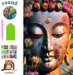 N 2006 Diamond Painting fleur de Boedah 50x40cm (ronde), Neuf, Brun, Overige thema's, Autocollant