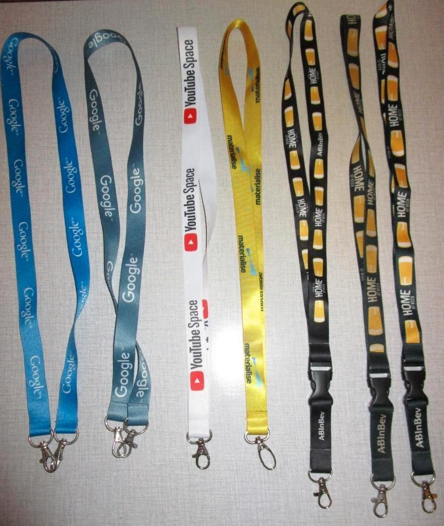 Neklint lanyard voor sleutels, badges, etc... 7 stuks, Verzamelen, Sleutelhangers, Nieuw, Merk, Ophalen of Verzenden