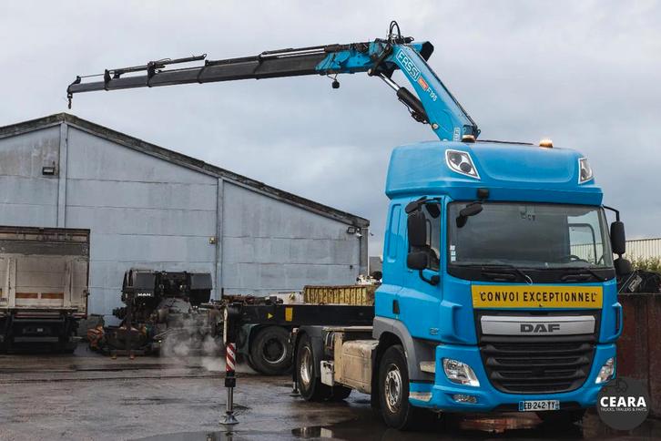 DAF CF 400 Fassi F195 Dynamic 5 ext. RADIO PERFECT CONDITION, Auto's, Vrachtwagens, Bedrijf, DAF, Diesel, Euro 6, Handgeschakeld