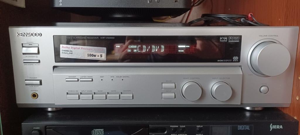 Ampli audio-video surround recever "krf-5060d" kenwood 5x100