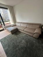 Leren zetel, Huis en Inrichting, Zetels | Zetels, Ophalen, 250 tot 300 cm, Gebruikt, 100 tot 125 cm