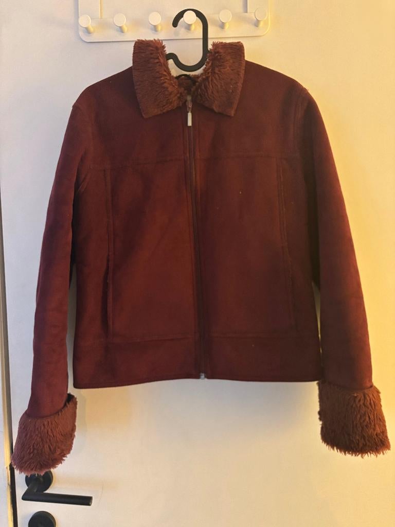 Jas Zara, Kleding | Dames, Ophalen of Verzenden, Zo goed als nieuw, Maat 38/40 (M), Rood