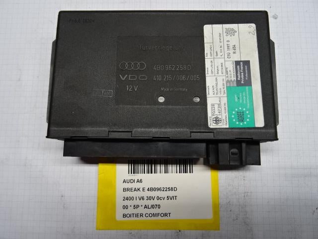 COMPUTER COMFORT Audi A6 Avant (C5) (4B0962258D), Gebruikt, Audi
