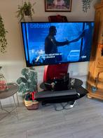 A vendre support TV design rouge bordeau, Maison & Meubles, Enlèvement, Comme neuf