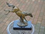bronzen paard (de sprong), gesigneerd, PJ. LEADS., Antiek en Kunst, Ophalen of Verzenden, Brons