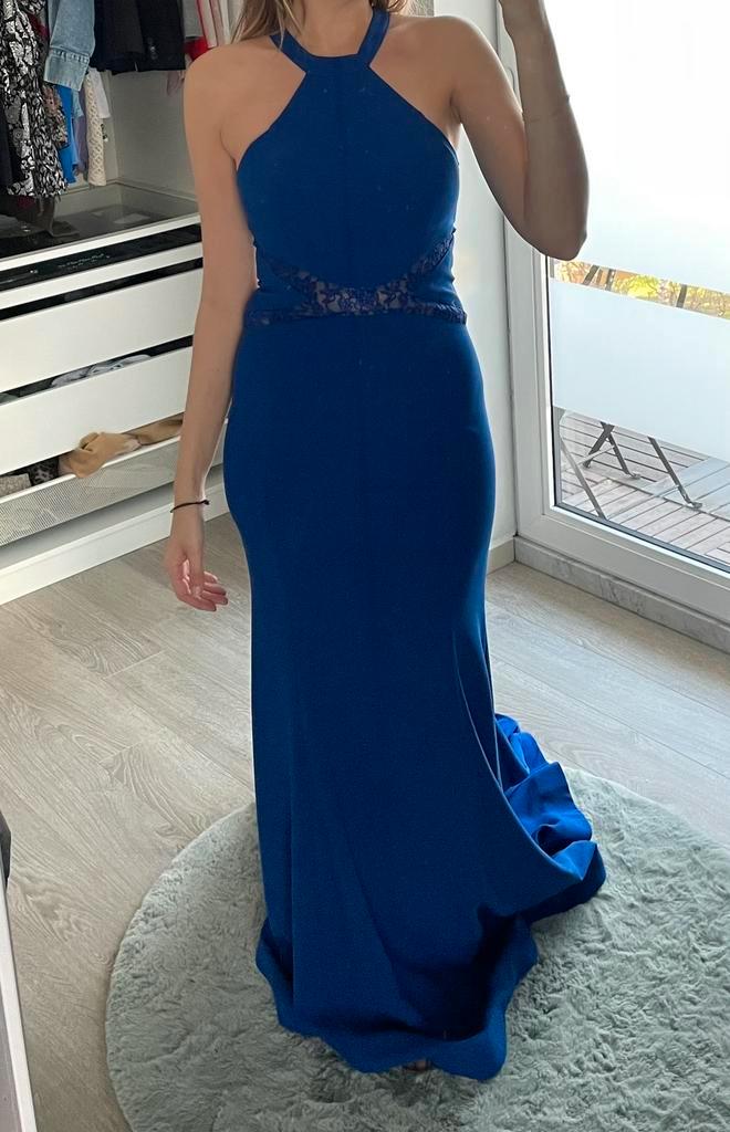 Koningsblauwe lange jurk - Nieuwe maat S, Kleding | Dames, Gelegenheidskleding, Nieuw, Galajurk, Maat 36 (S), Blauw, Ophalen of Verzenden