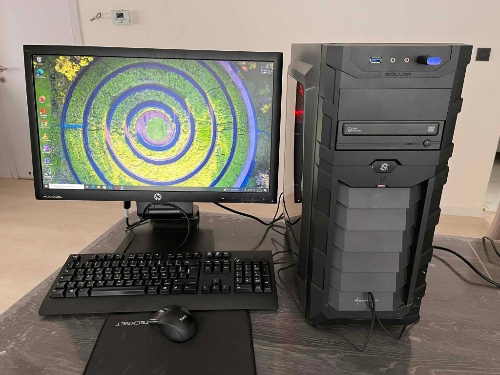 PC BUREAUTIQUE I7-COMPLET MONITOR CLAVIERS MOUSE, Ophalen, Gebruikt, 8 GB, HDD