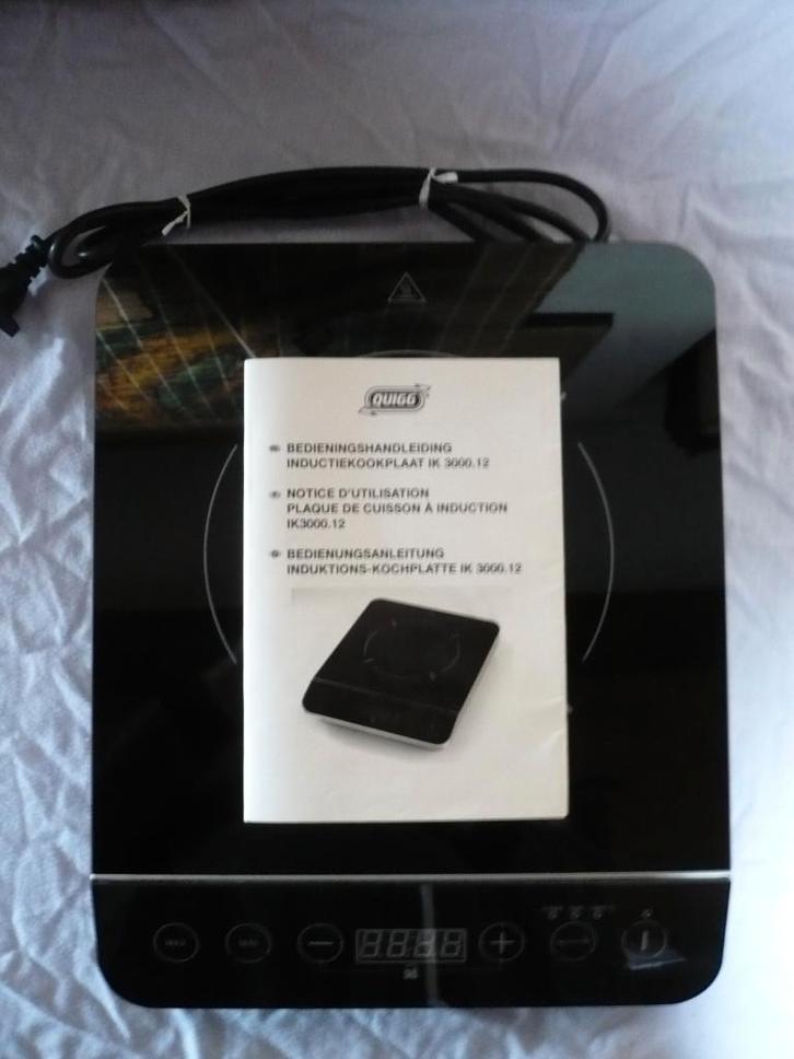 QUIGG IK3000.12 inductiekookplaat, Elektronische apparatuur, Kookplaten, Gebruikt, Inductie, Ophalen of Verzenden